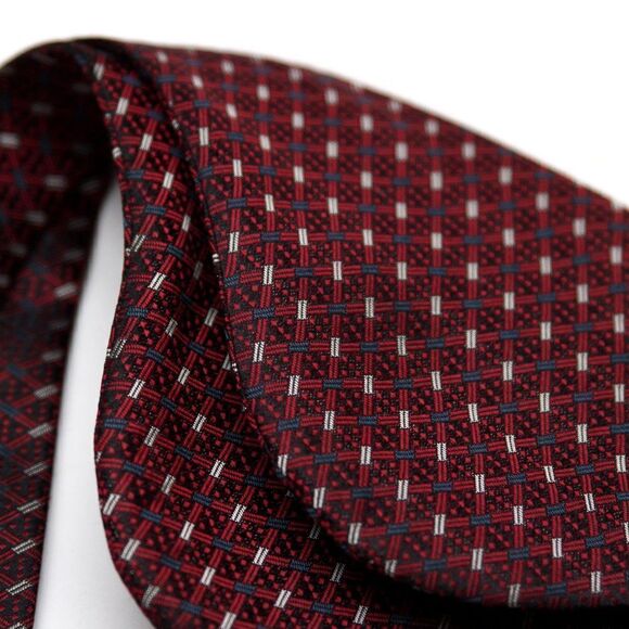 Men's Self-tied Bow Tie 100%Silk Big Butterfly S633 Maroon Ornament - Picture 3 of 15